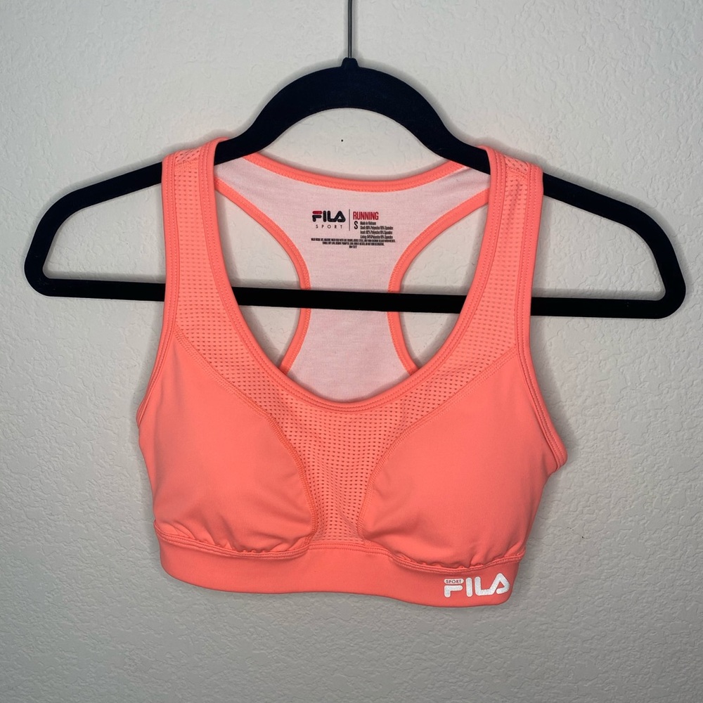 NEW WITHOUT TAGS! Fila orange sports bra 😍